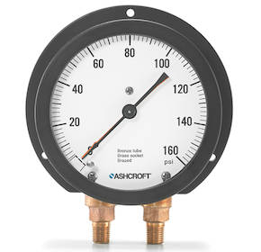 1038A Duplex Pressure Gauge - industrial gauge